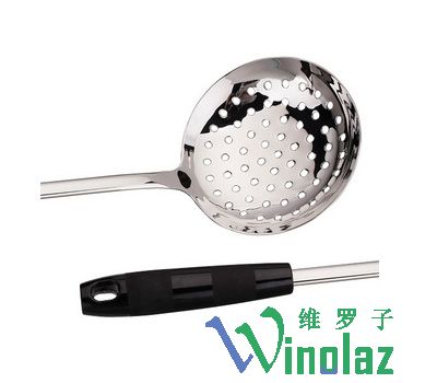 5MM 35CM stainless steel flat handle colander lengt..