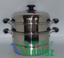 24CM silver collar combination of multi-purpose pot..