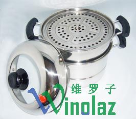 24CM silver collar combination of multi-purpose pot..