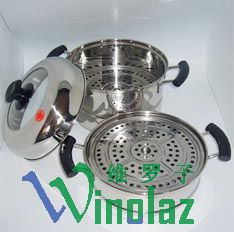 24CM silver collar combination of multi-purpose pot..