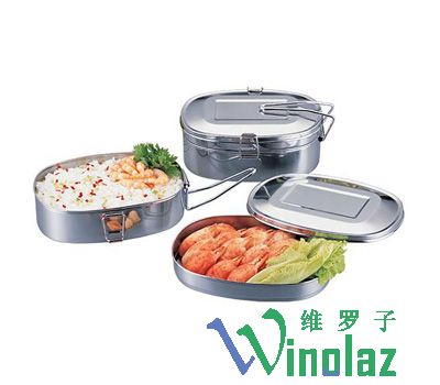 双层方型饭盒