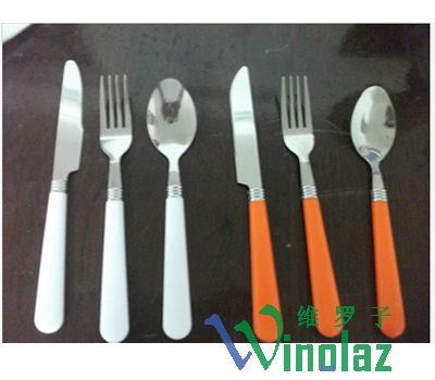 Color handle knife and fork spoon