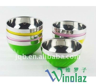 Colorful stainless steel bowl